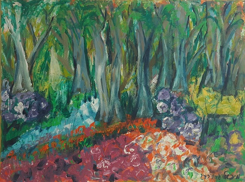 ציור נוף - יער הפרחים​