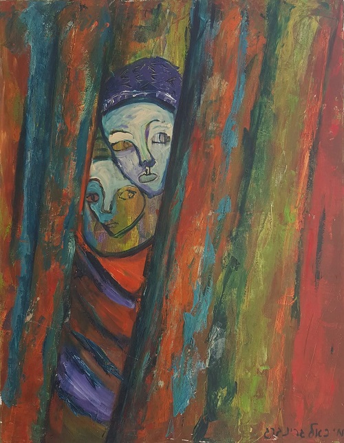 ציור פורטרט - מציצים