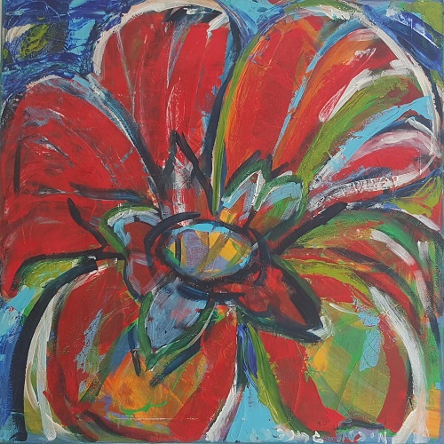 ציור פרחים - פרח הלוטוס​